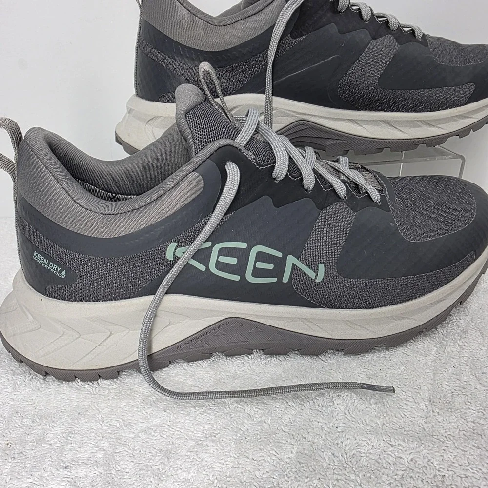 Women's Size 9 KEEN Gray Dry Waterproof Sneakers Hiking Shoes 1029049